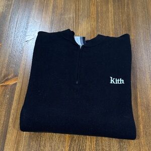 Kith Men's Black Zip-Up Sweater